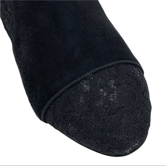 Tabitha Simmons Anastasia Black Lace Fabric Womens Ankle Boots Size 9M - Picture 11 of 16